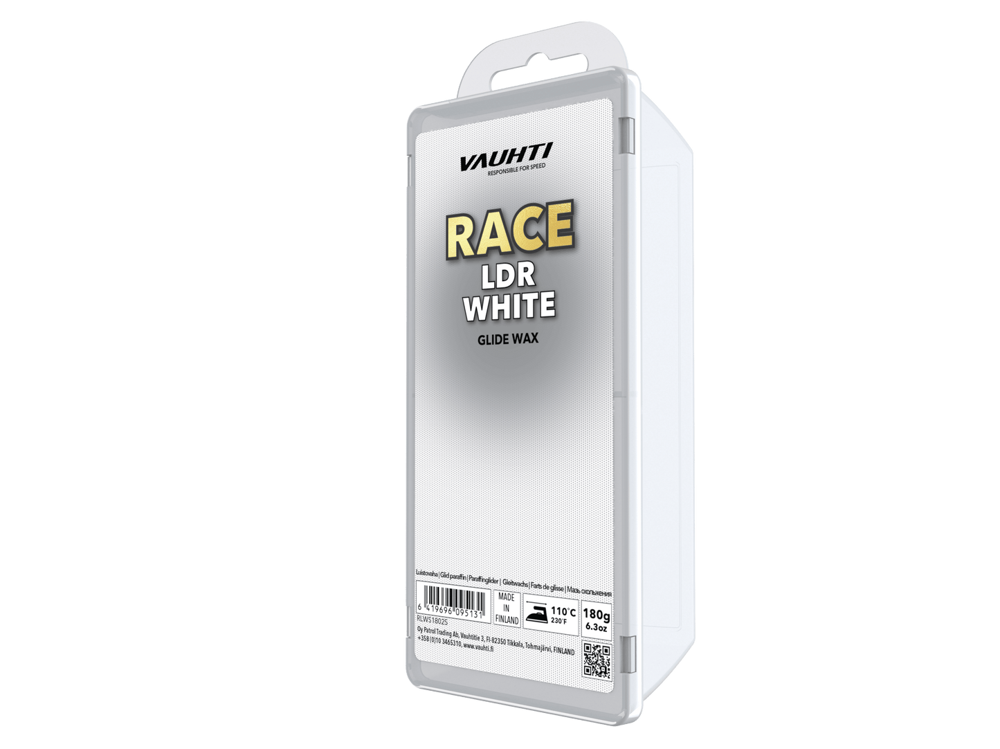 Vauhti RACE White parafiini