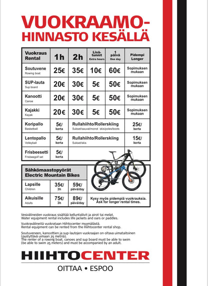 Lasten eMTB vuokraus