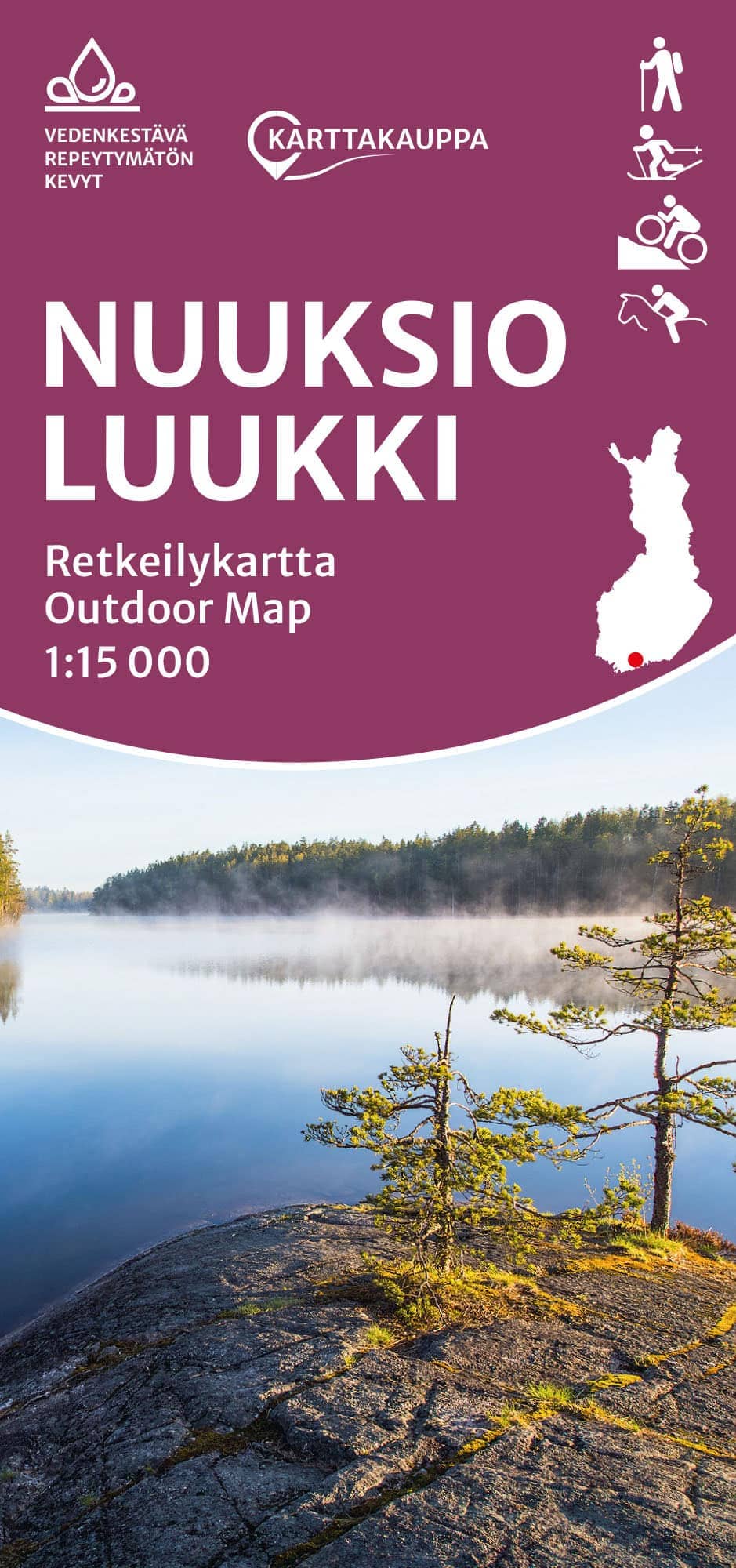Retkeilykartta Nuuksio-Luukki