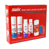 Swix, skin kit & liquid glide, karvapohjasuksien huoltosetti